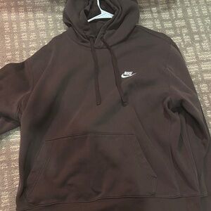 Nike Men's Dark Brown Hoodie